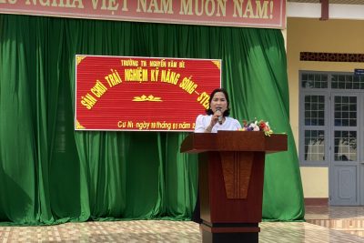 SÂN CHƠI TRẢI NGHIỆM KNS – STEM CHO HS TRƯỜNG NGUYỄN VĂN BÉ.
